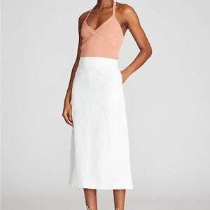 Halston Evan Skirt in Viscose Linen
